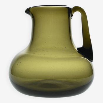 Blown glass carafe by Claude Morin, 1976