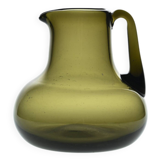 Blown glass carafe by Claude Morin, 1976
