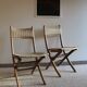 Danish style wooden chairs and braided rope