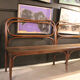 The 1950s wooden bench
