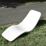 Charles Zublena fiberglass deck chair, 1960s