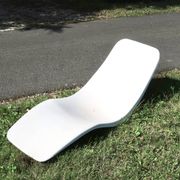 Charles Zublena fiberglass deck chair, 1960s