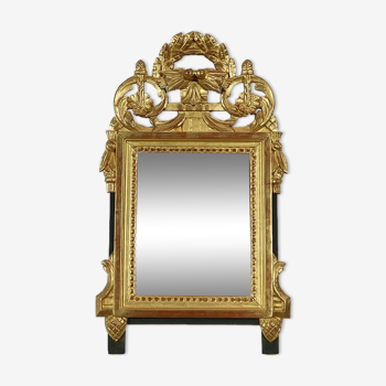 Miroir en bois Doré, style Louis XVI, début XXe