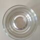 Glasses cups with thick bottom with water or vintage spirits 70