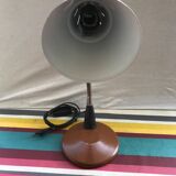 Office lamp workshop metal brown - flexible arms chrome 70vintage