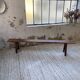 Banc en noyer massif 230 cm