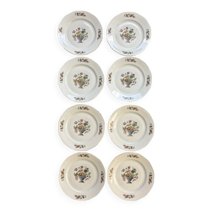 8 Anciennes assiettes - dessert