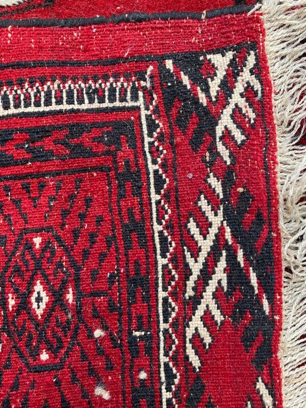 Vintage carpet bukhara afghan 196x274 cm