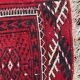 Tapis vintage boukhara afghan 196x274 cm