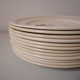 Set of 12 dessert plates, model Véronique de Longwy