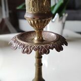 Paire de bougeoirs flambeaux XIXème siècle