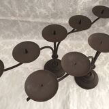 Pair of candle holders candlesticks candelabras cast iron candlesticks