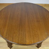 Round table / vintage oval in Aranjou elm