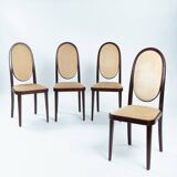 Thonet highback velvet chairs no 567 by Otto Prutscher