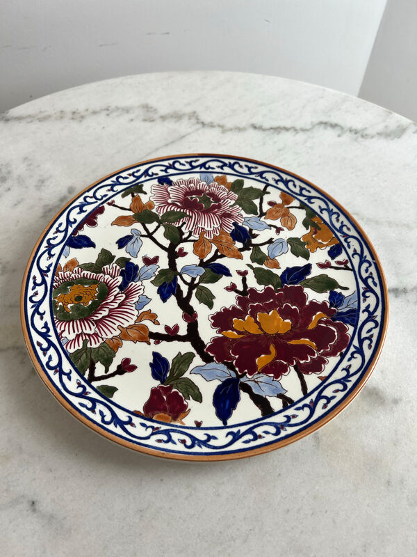 Pivoine gien assiette de présentation