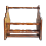 primitive magazine rack made of solid wood