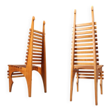 Chaises de salle à manger postmodernes « Calcar » de Benoit Lange, années 1990