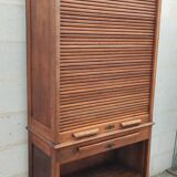 Old oak curtain filing cabinet