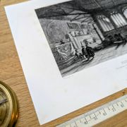 Camposanto, Pise, gravure ancienne, imprimée en 1841.