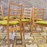 Set of 8 Scandinavian chairs from the 1970s