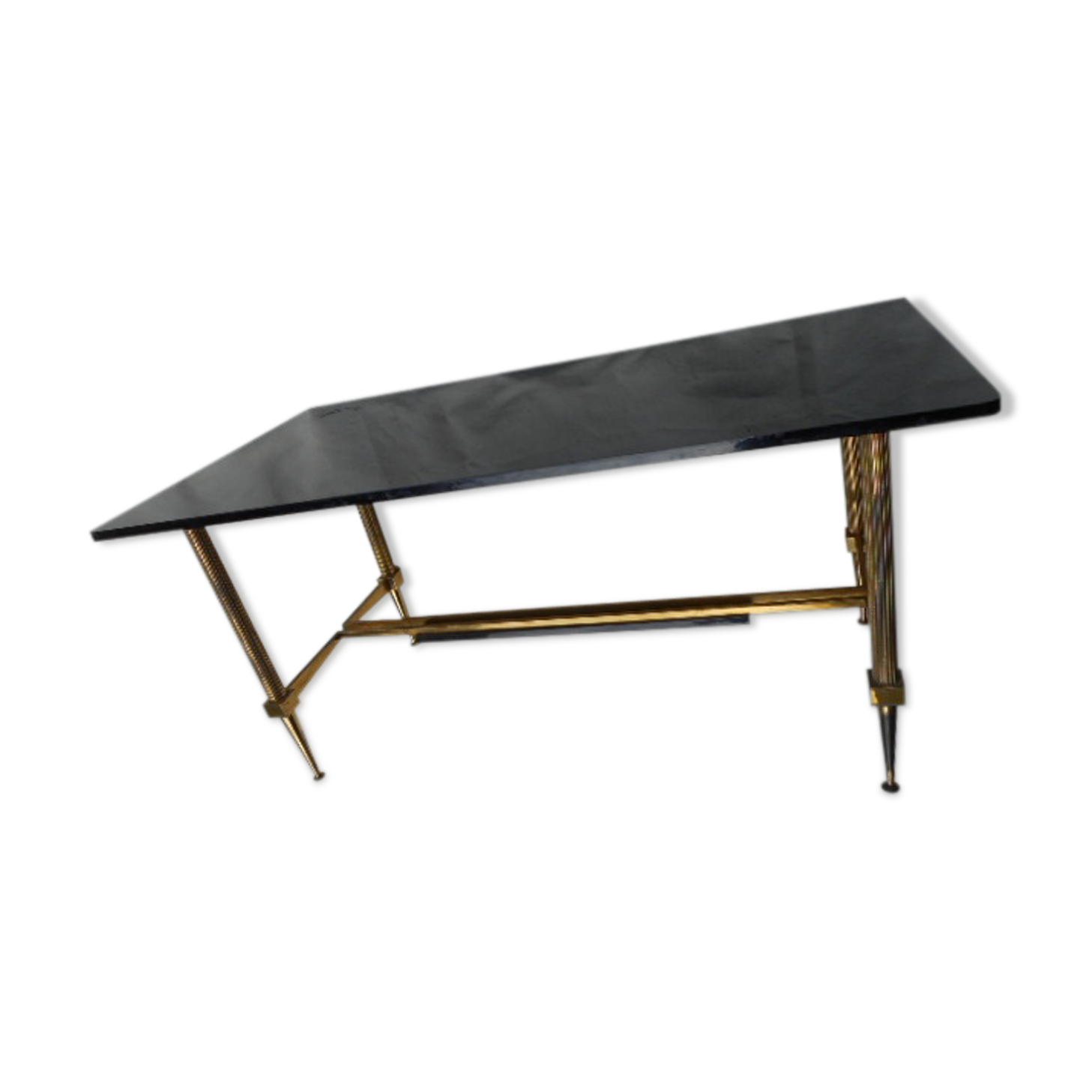 Brass 1950' coffee table