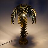 Lampe palmier dorée or