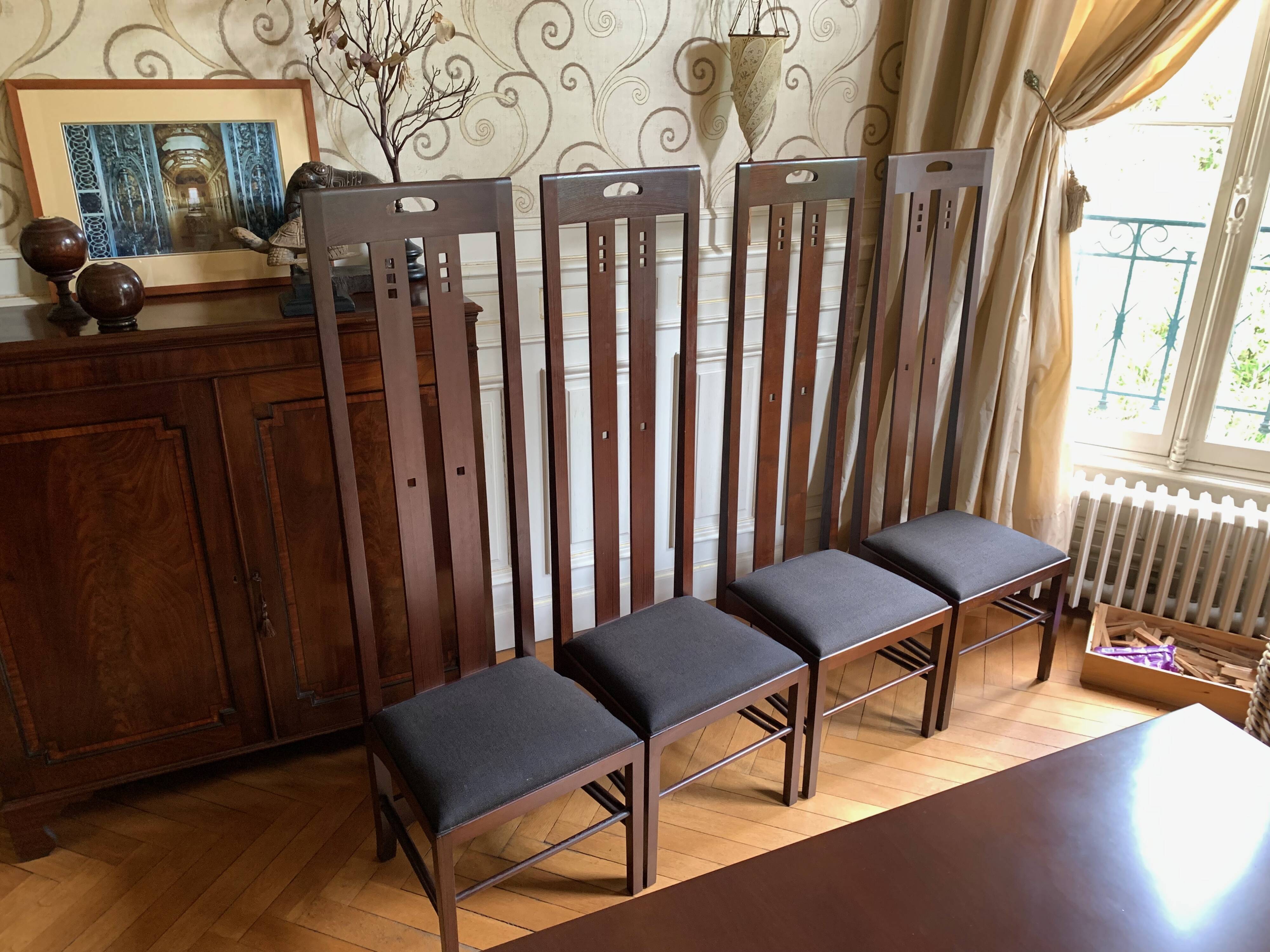 4 Chaises Mackintosh