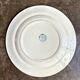 Plat rond Emile Bourgeois en terre de fer bleue