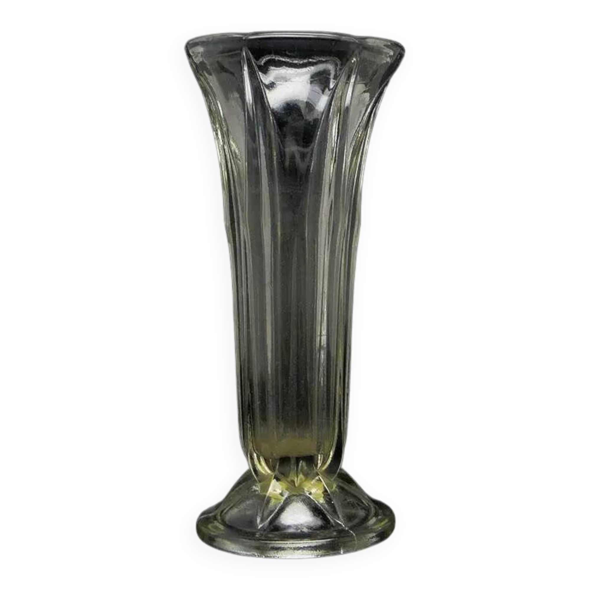 Art Deco vase, glass, Poland, 1950s