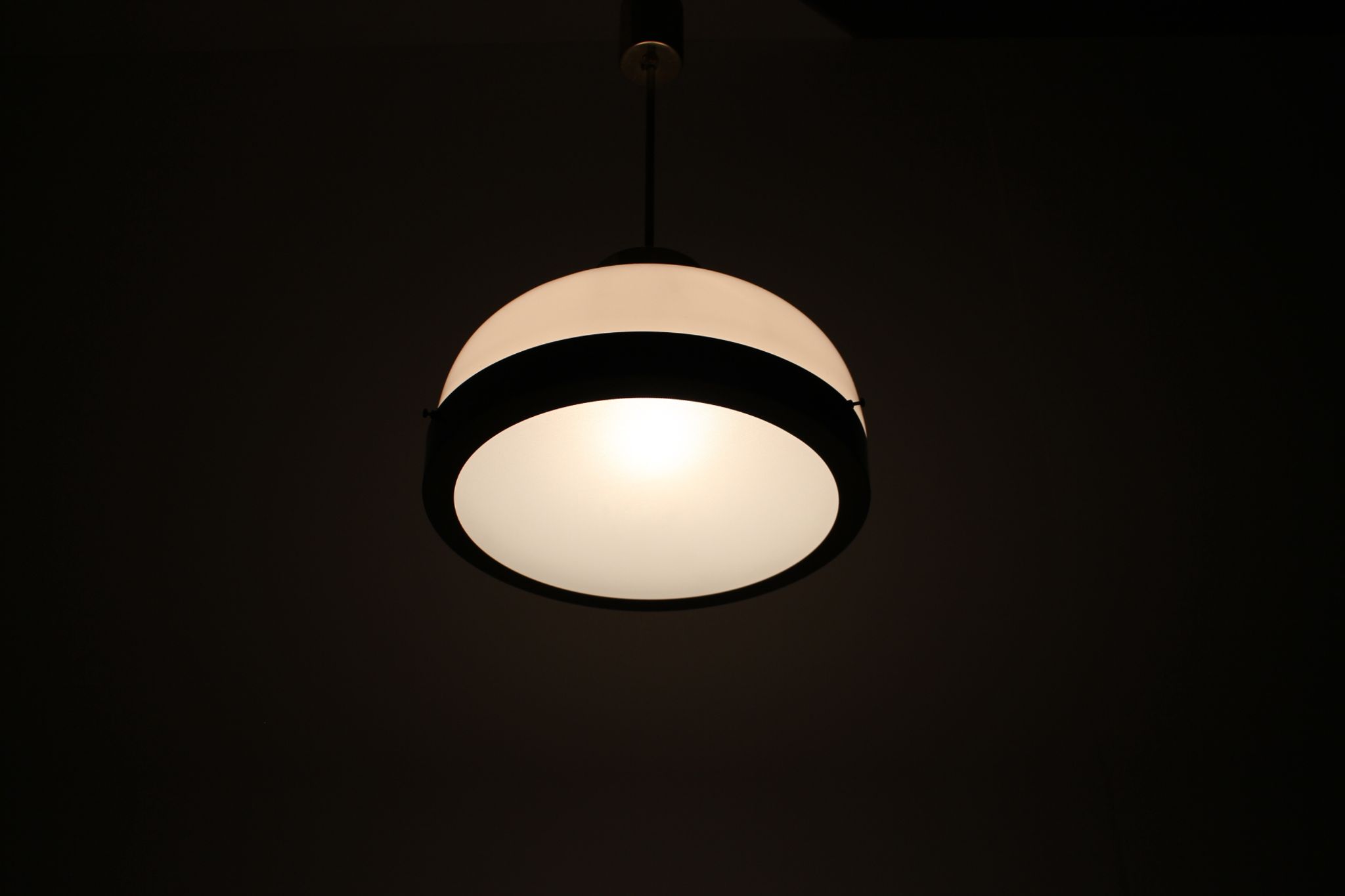 Mid-century glass chandelier/kamenicky senov, 1970's