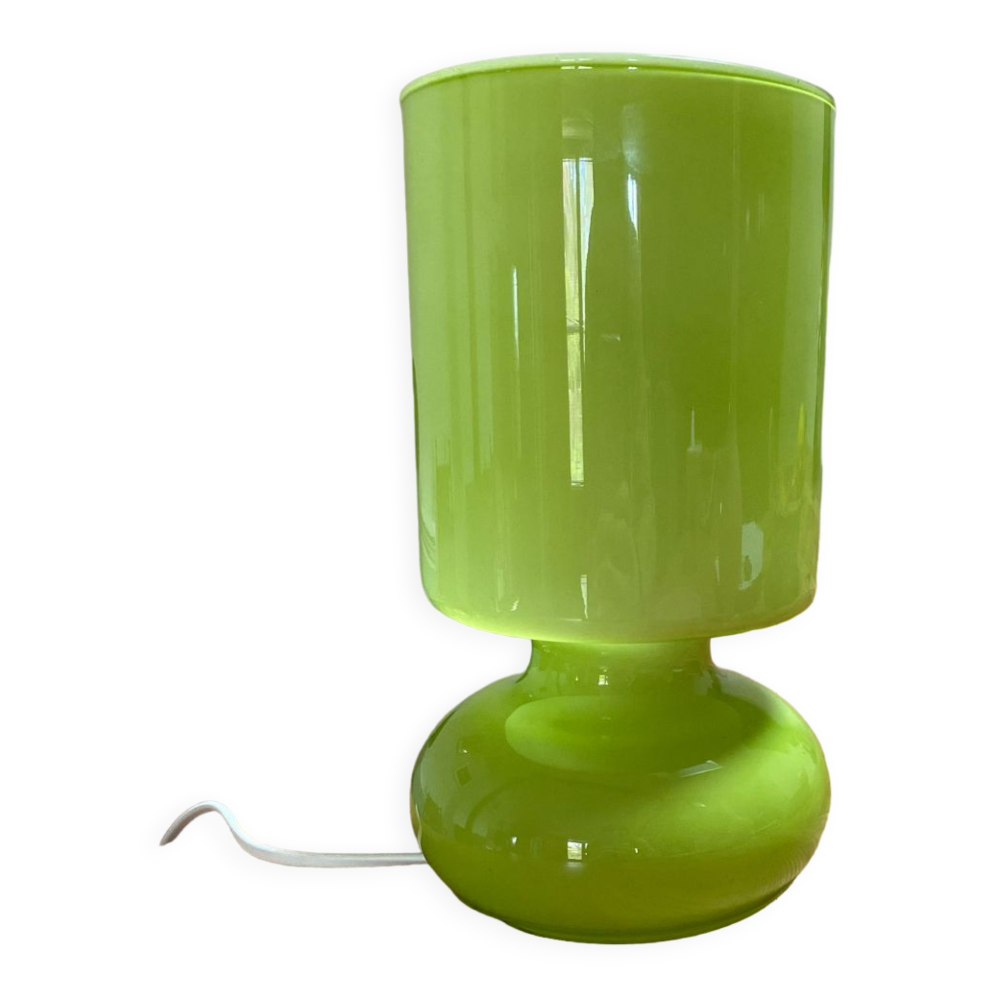 Blown glass table lamp