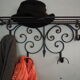 Coat and hat holder - wrought-iron from the 1970s