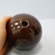 Ball solifleur in brown green ceramic