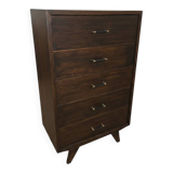 1960s oak chiffonnier cabinet