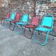 Lot de 6 chaises vintage JYM, meubles sièges industriels