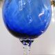 Italy vase in textured blue glass 70s