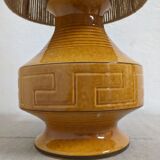 Vintage ceramic lamp and jute rope