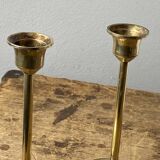 Vintage brass candle holders