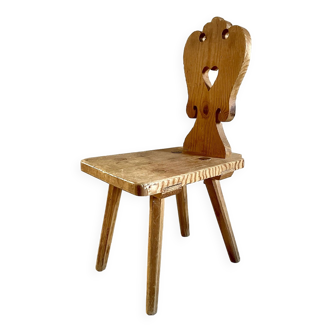 Chaise enfant rustique