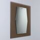 Vintage smoked glass mirror, Italian design, 1960s.