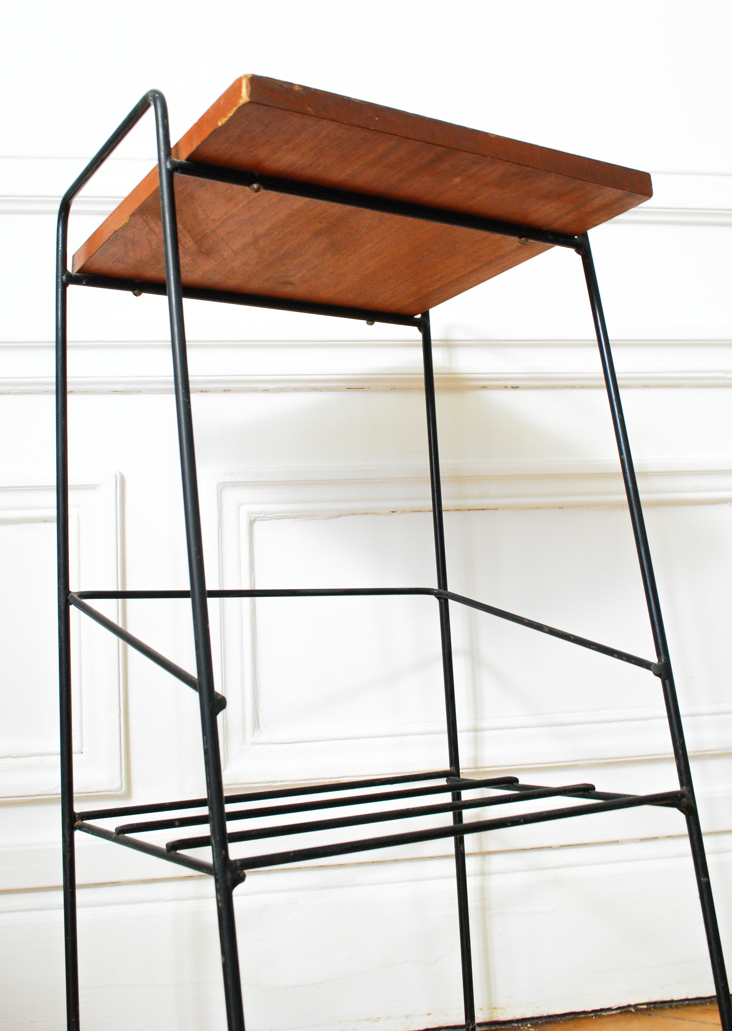 Table d'appoint bois et métal