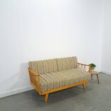 Uitschuifbare slaapbank met kussens, zitbank