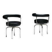 LC7 chairs by Charlotte Perriand, Le Corbusier and Pierre Jeanneret, 1980s
