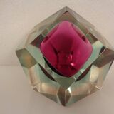 Italian Sommerso Murano Glass Ashtray by Flavio Poli, 1960s