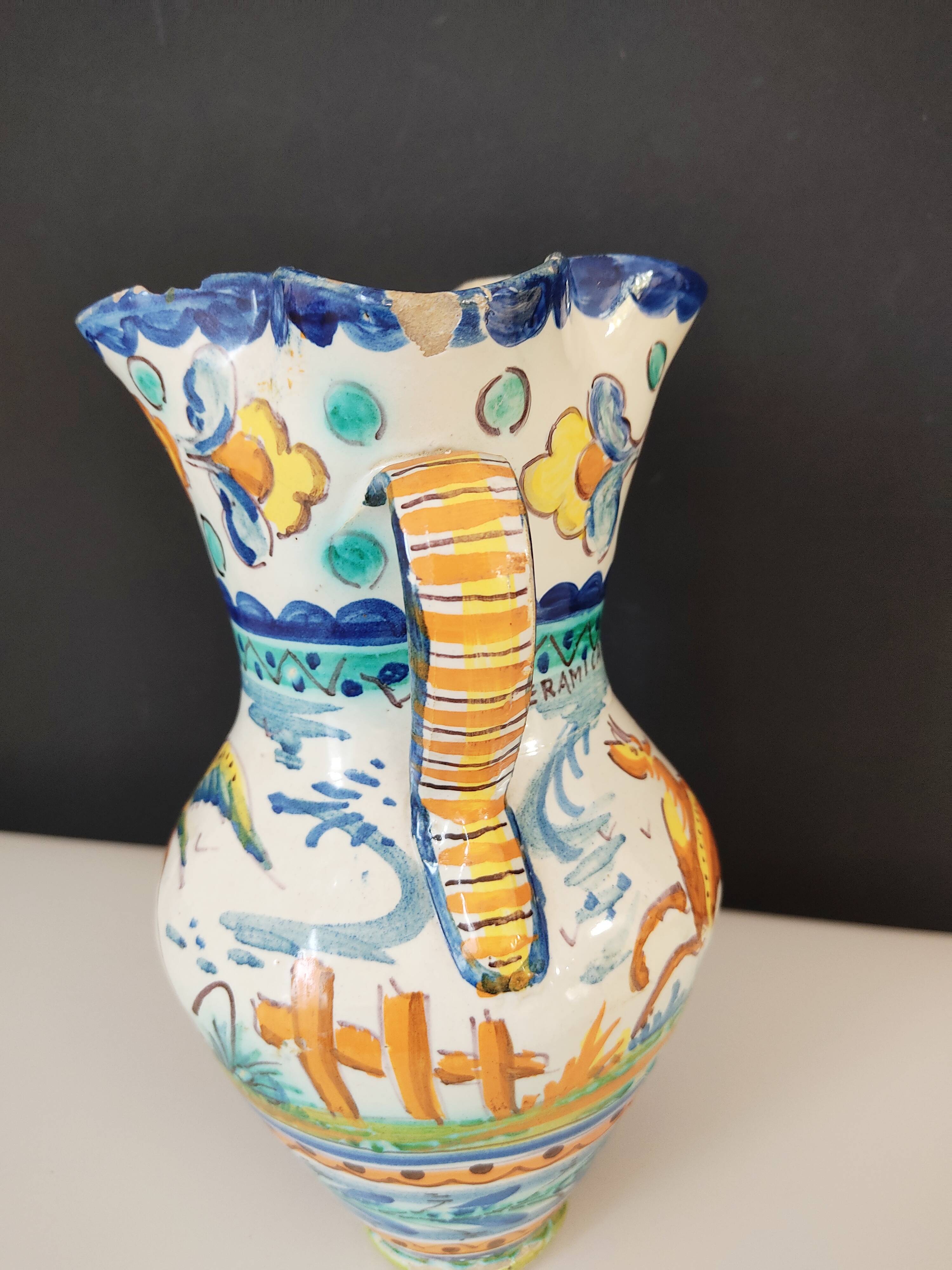 Vase with two ceramic handles Sante Ana Spain