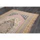 1970s Vintage Turkish Hand-Knotted Wool Cotton Pink Area Rug 124x226