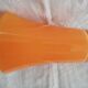 Vase en verre orange années 70