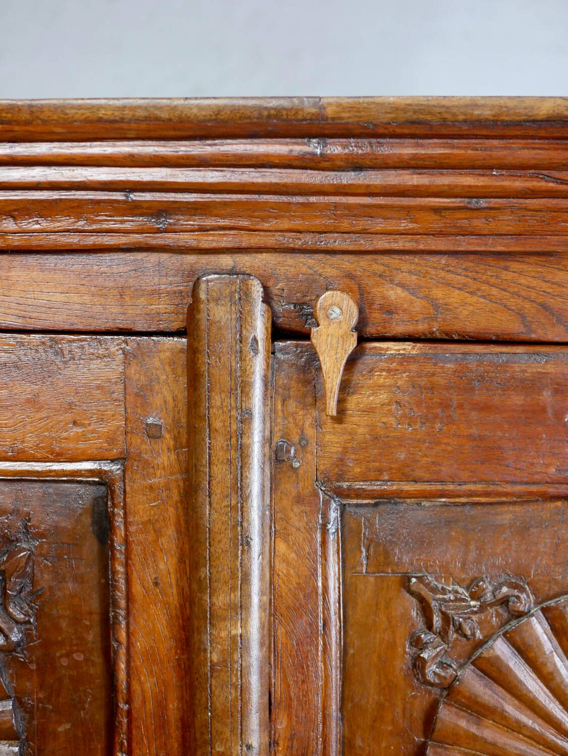 Antique carved wooden cabinet