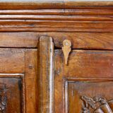 Antique carved wooden cabinet