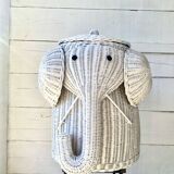 Zoomorphic straw basket